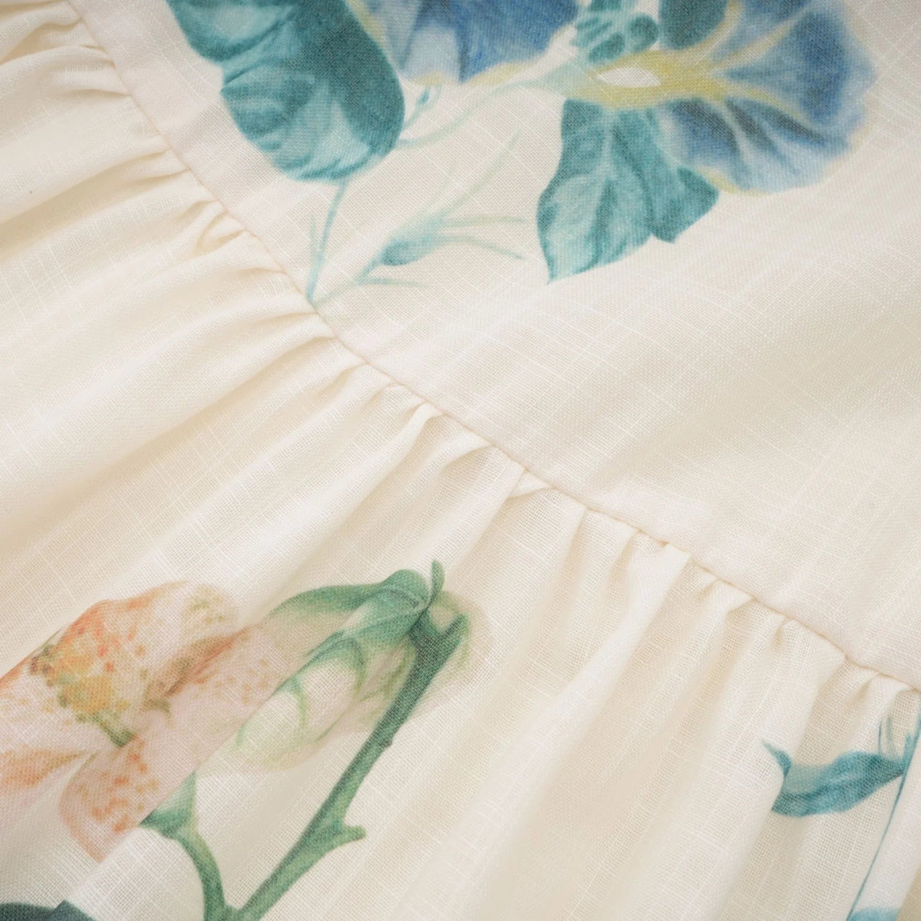 Cyrielle Vneck floralprint midi dress