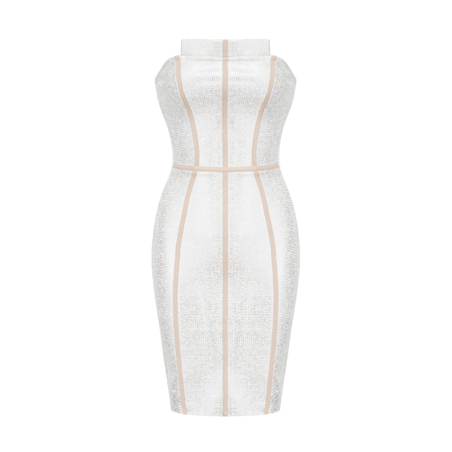 Danica silver bandage mini dress