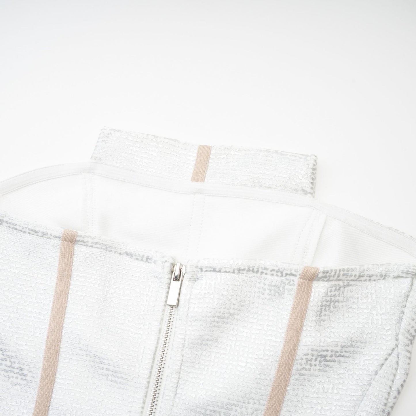 Danica silver bandage mini dress