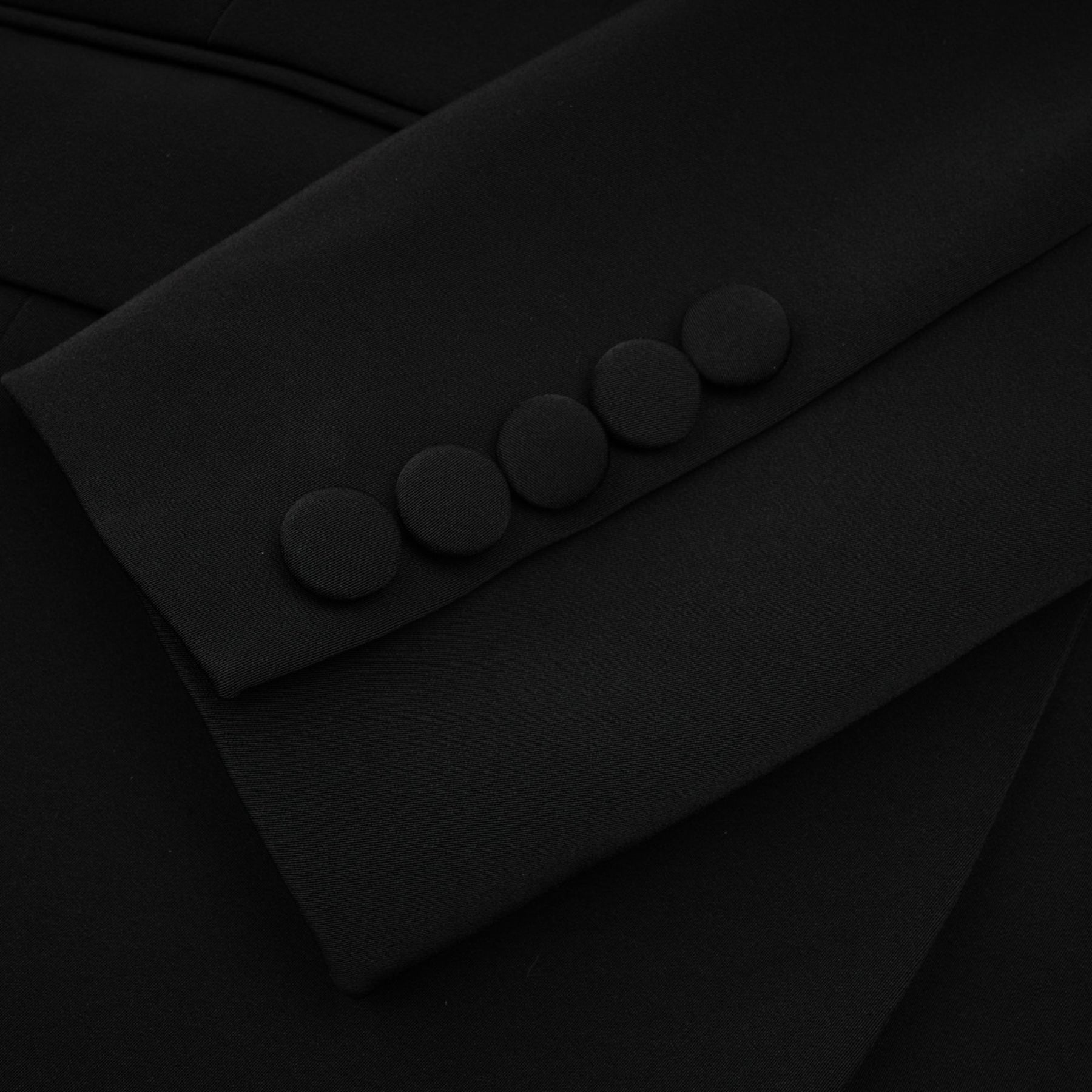 Delphine black embellished jacket  trousers matching set