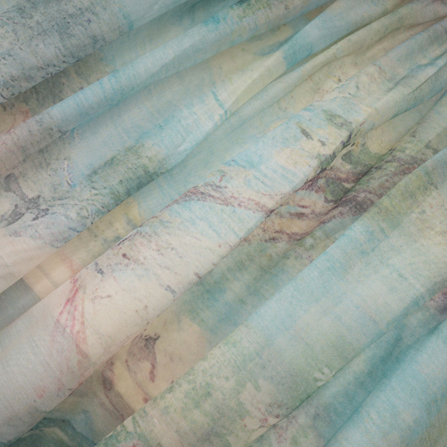 Delphine layered patternprint midi dress