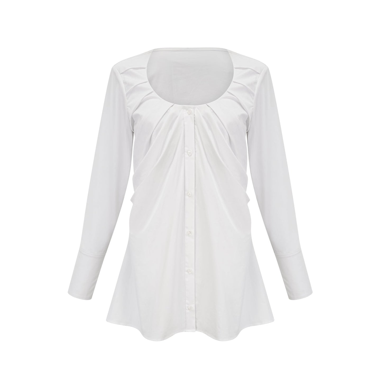 Dina pleatdetail shirt dress