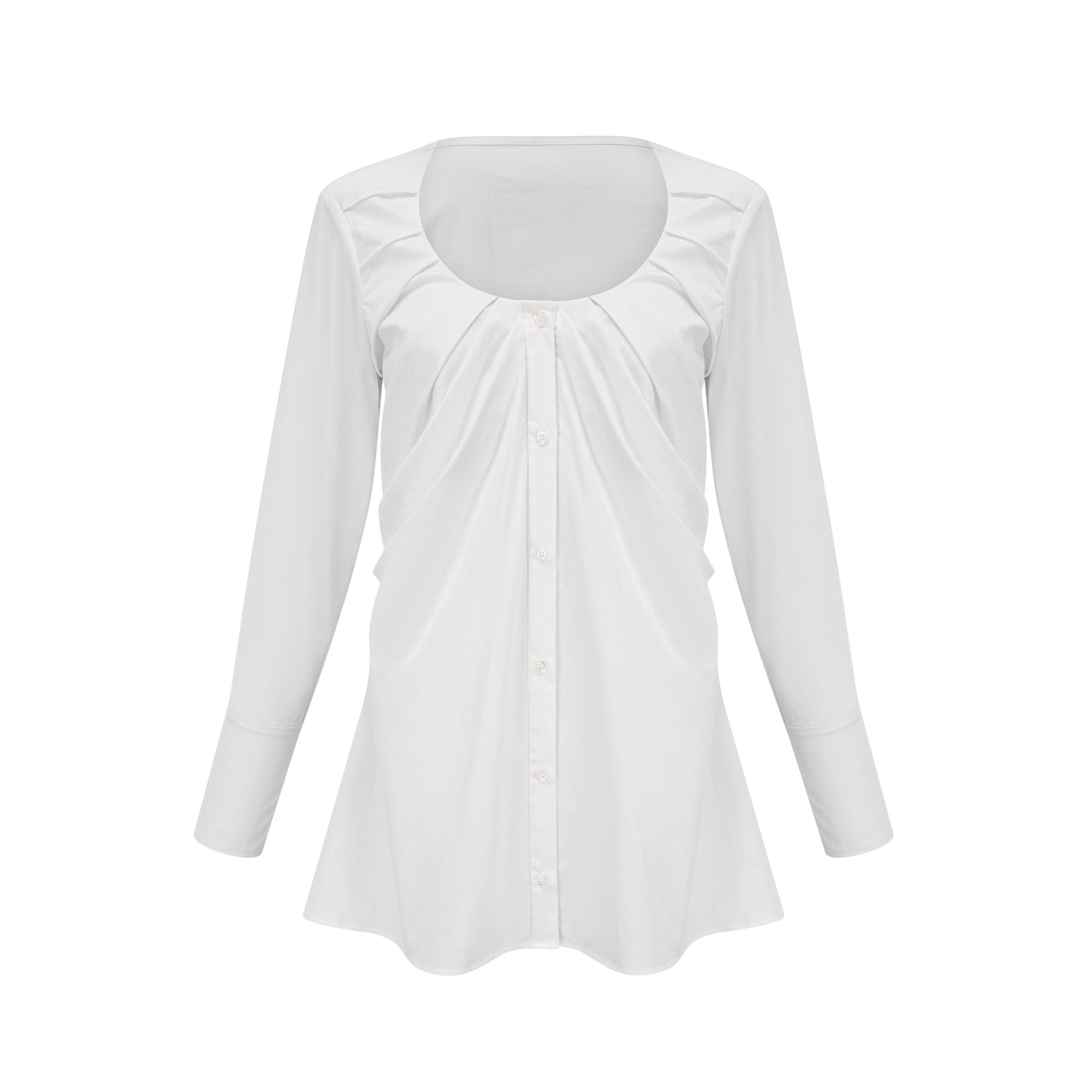 Dina pleatdetail shirt dress