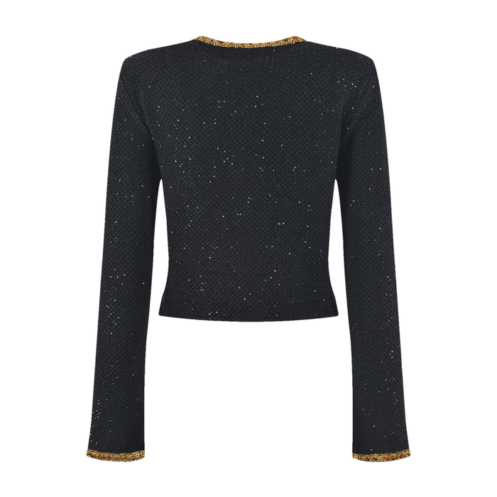 Elena Jacket & Skirt Sequin Tweed Set Jacqueline van Hoef