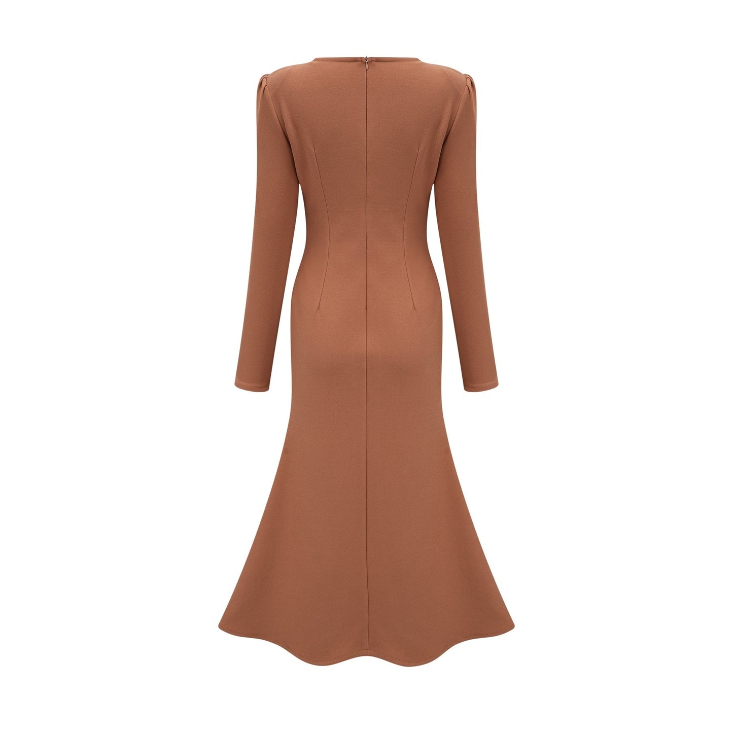 Doriane khaki sequinembellished midi dress