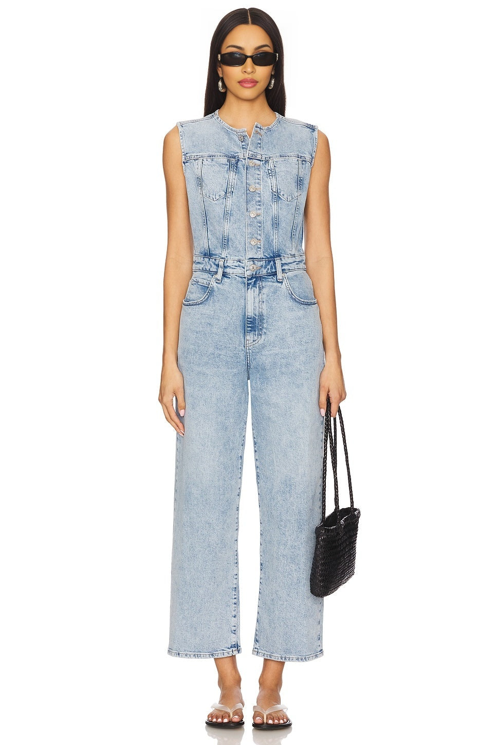 Cirie Ankle Denim Jumpsuit PAIGE