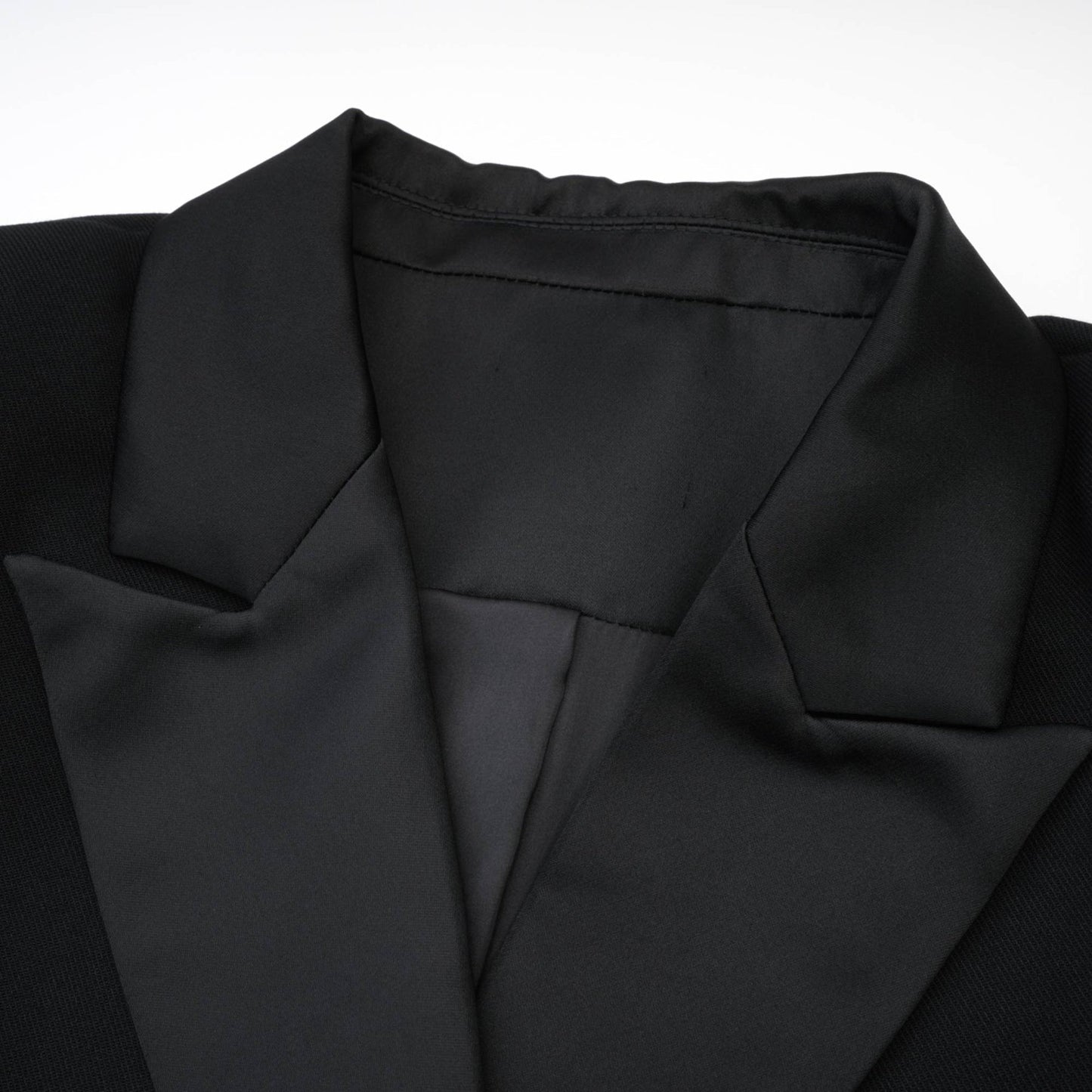 Eithne black doublebreasted long coat