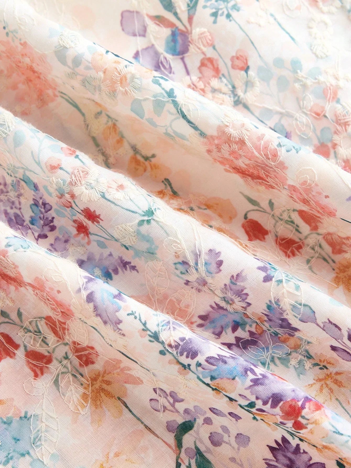 Elegant Romantic Floral Print Summer Dress For Women