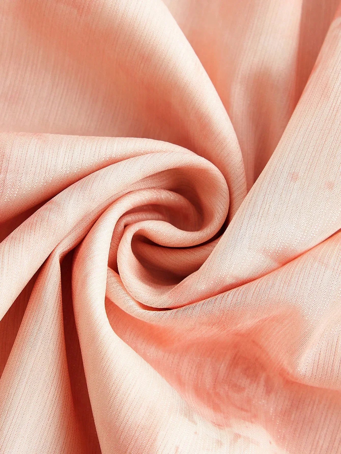 Elegant Ruffle Cinched Waist ALine Pink Floral Print Lantern Sleeve Satin Chiffon Dress For Women