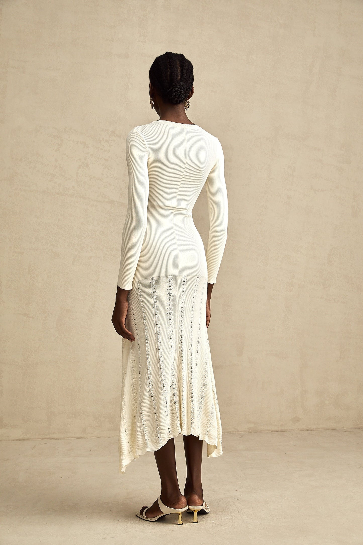 Éléonore buttonembellished knitted midi dress