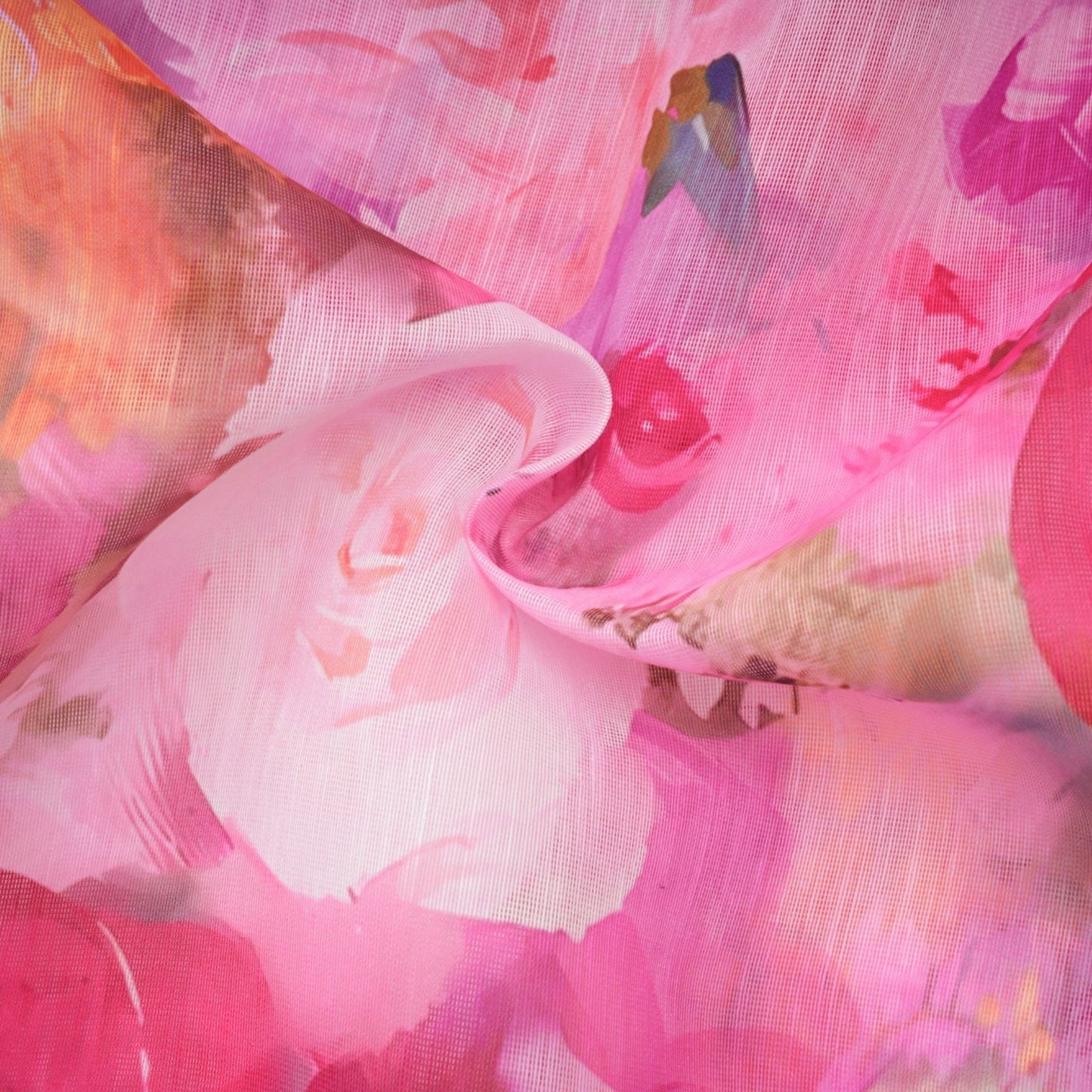 Élodie floralprint ruffled gown