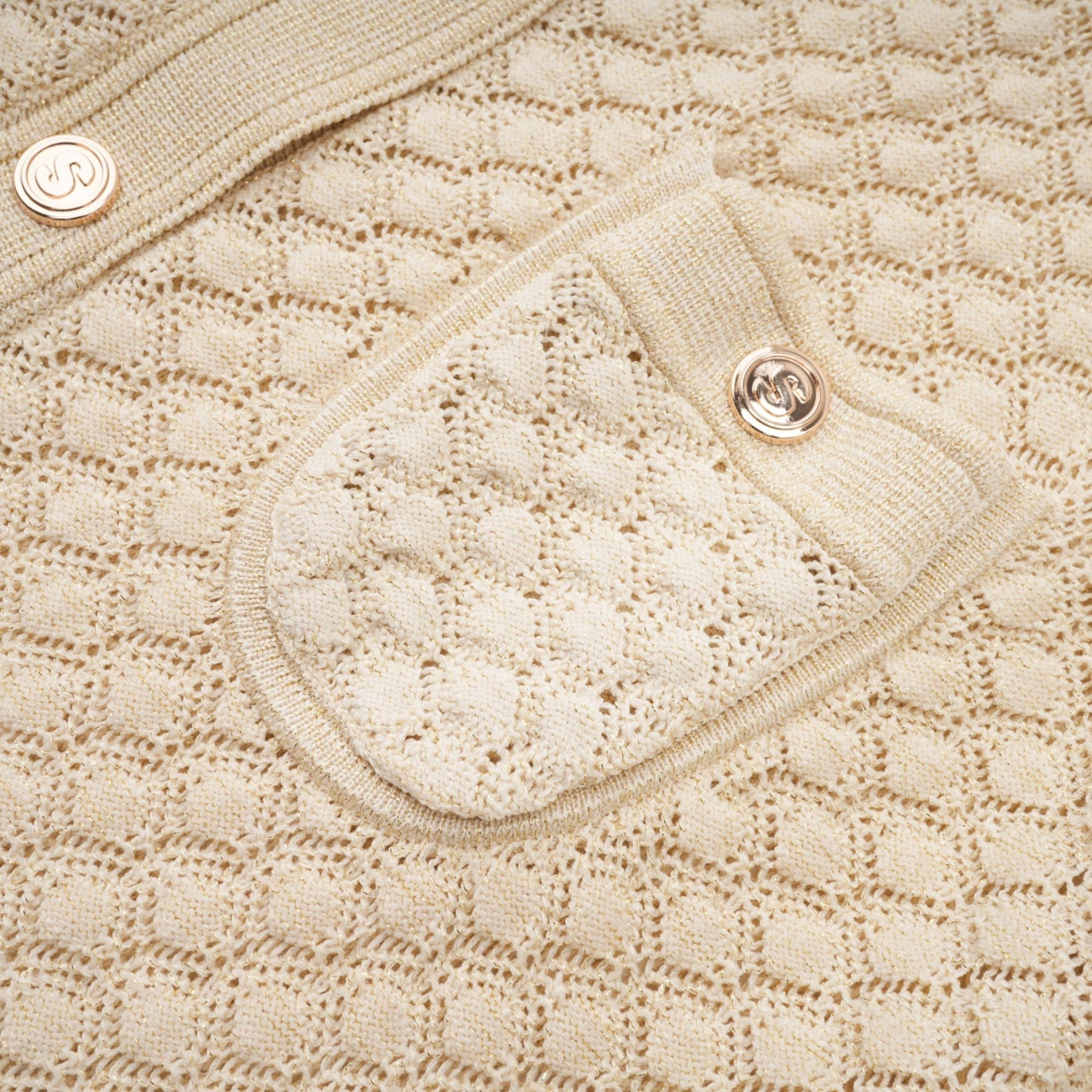 Élodie knitted longsleeve midi dress in Neutrals