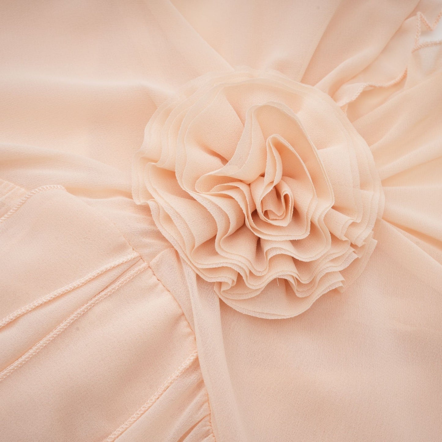 Élodie ruffled fauxflower maxi dress