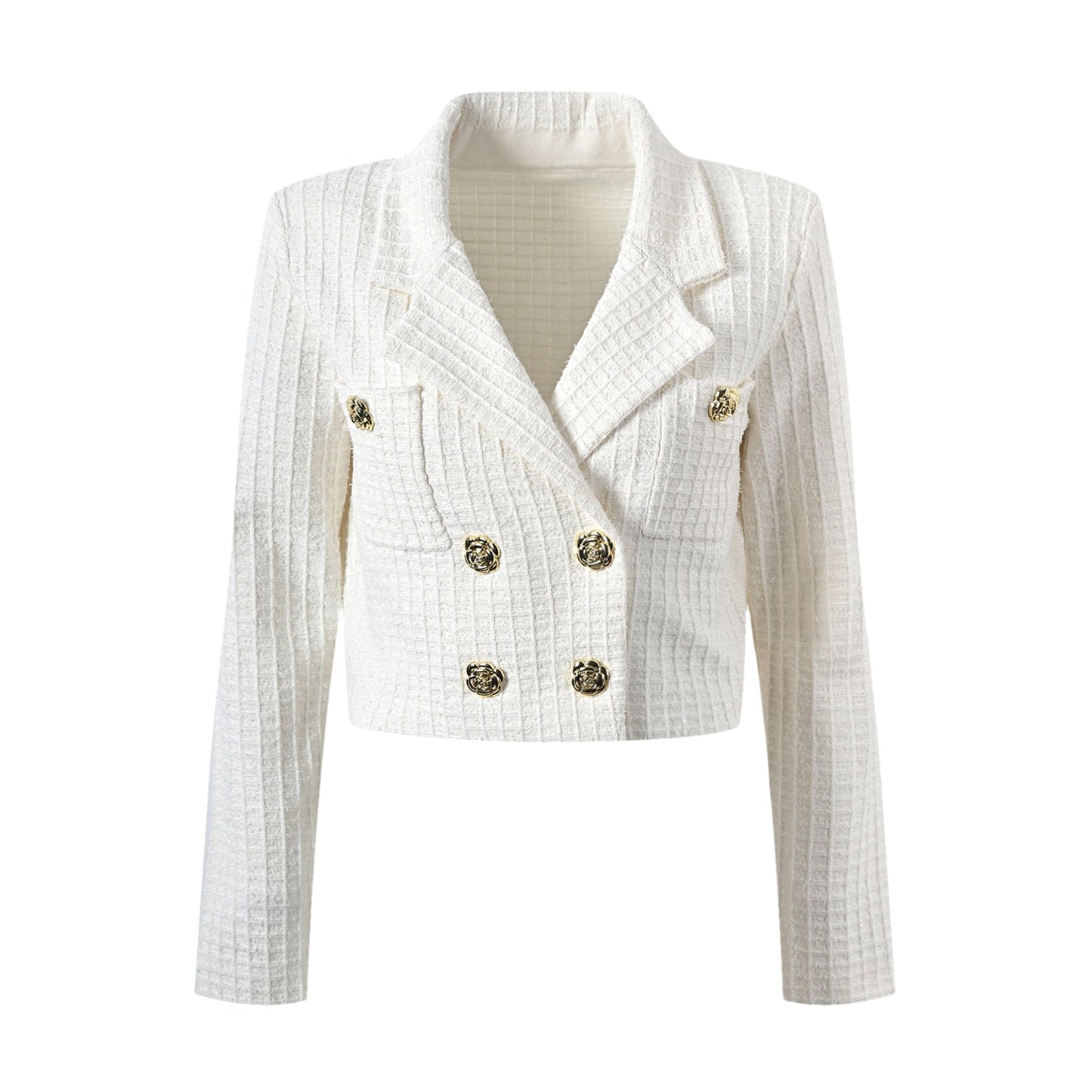 Élodie waffleknit jacket skirt matching set