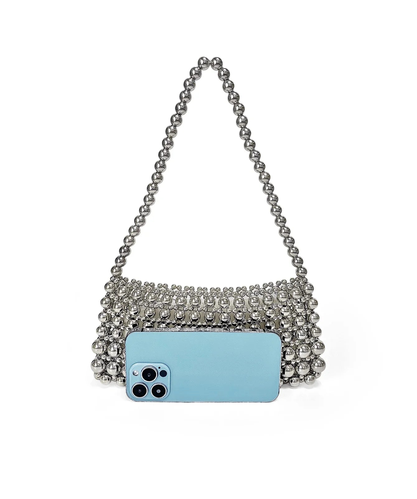 Embellished Oversized Tote Bag Shoulder Underarm Bag Elegant Pearl Bag