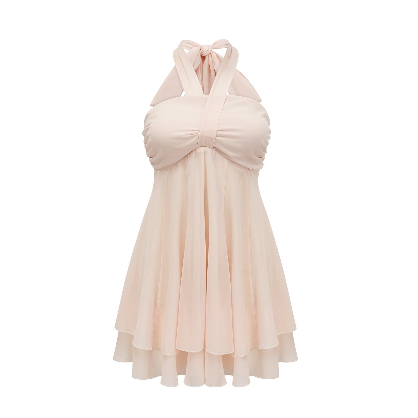 Esmerie bustier sleeveless backtie mini dress