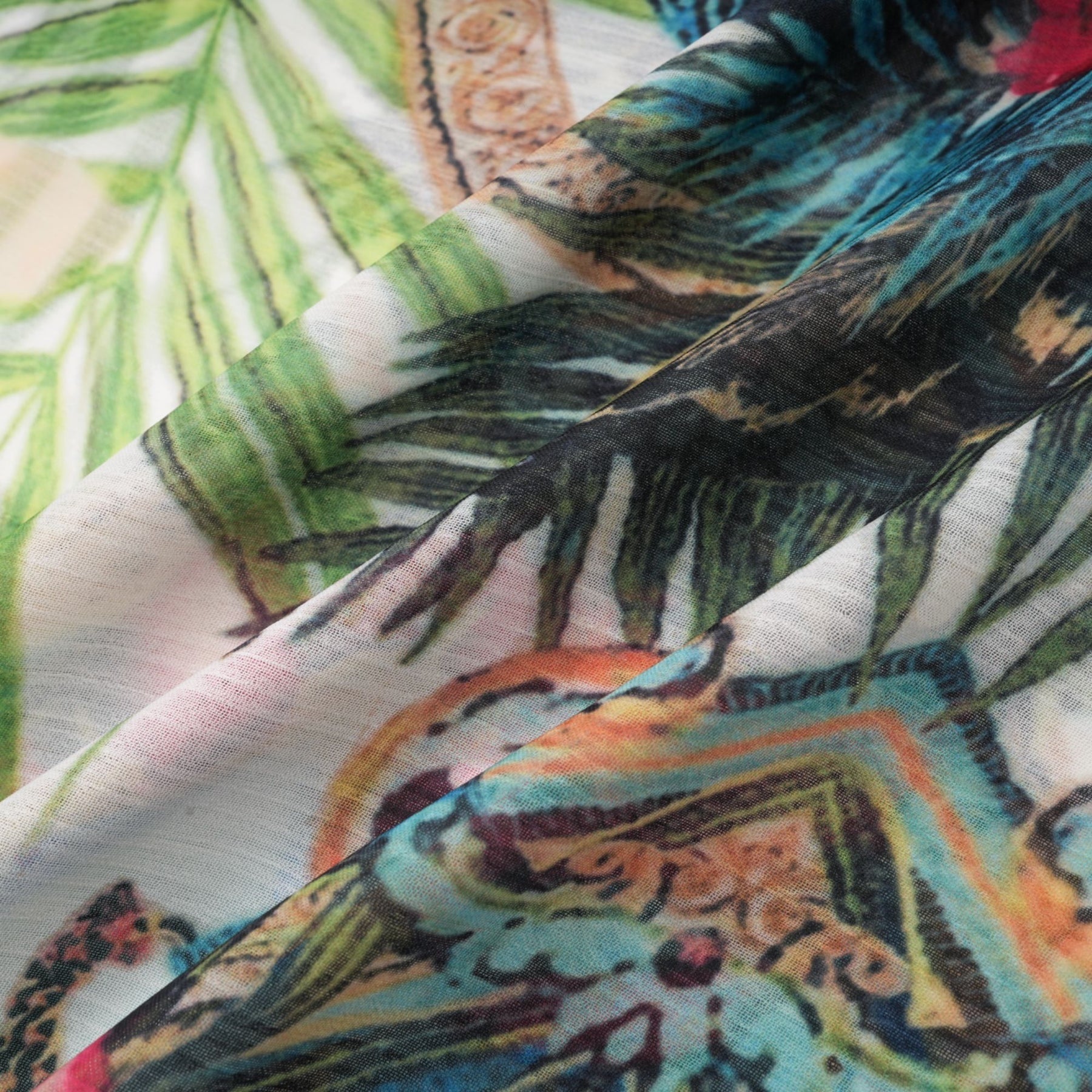 Éva patternprint Vneck midi dress