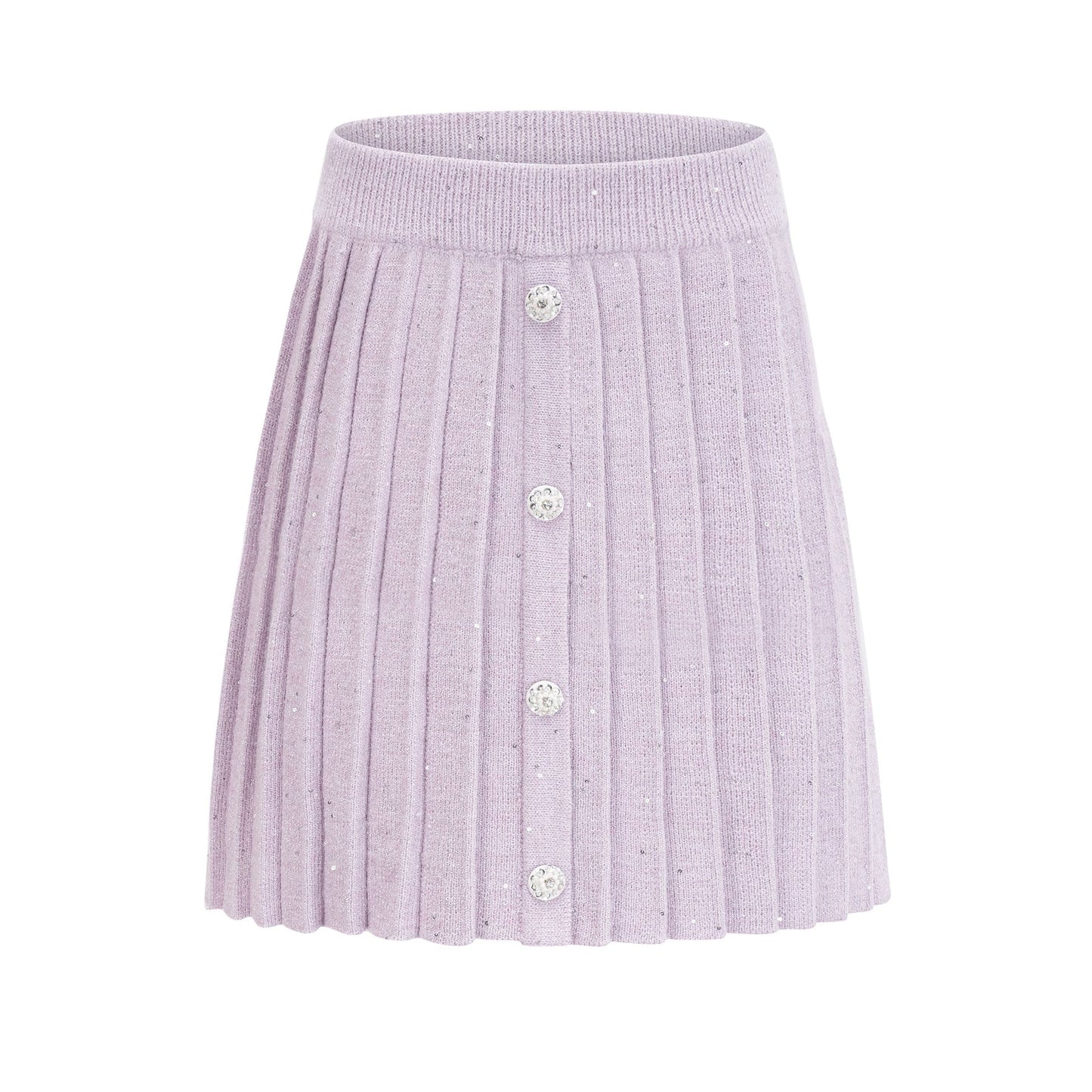 Fabienne purple sequindetail jacket skirt matching set