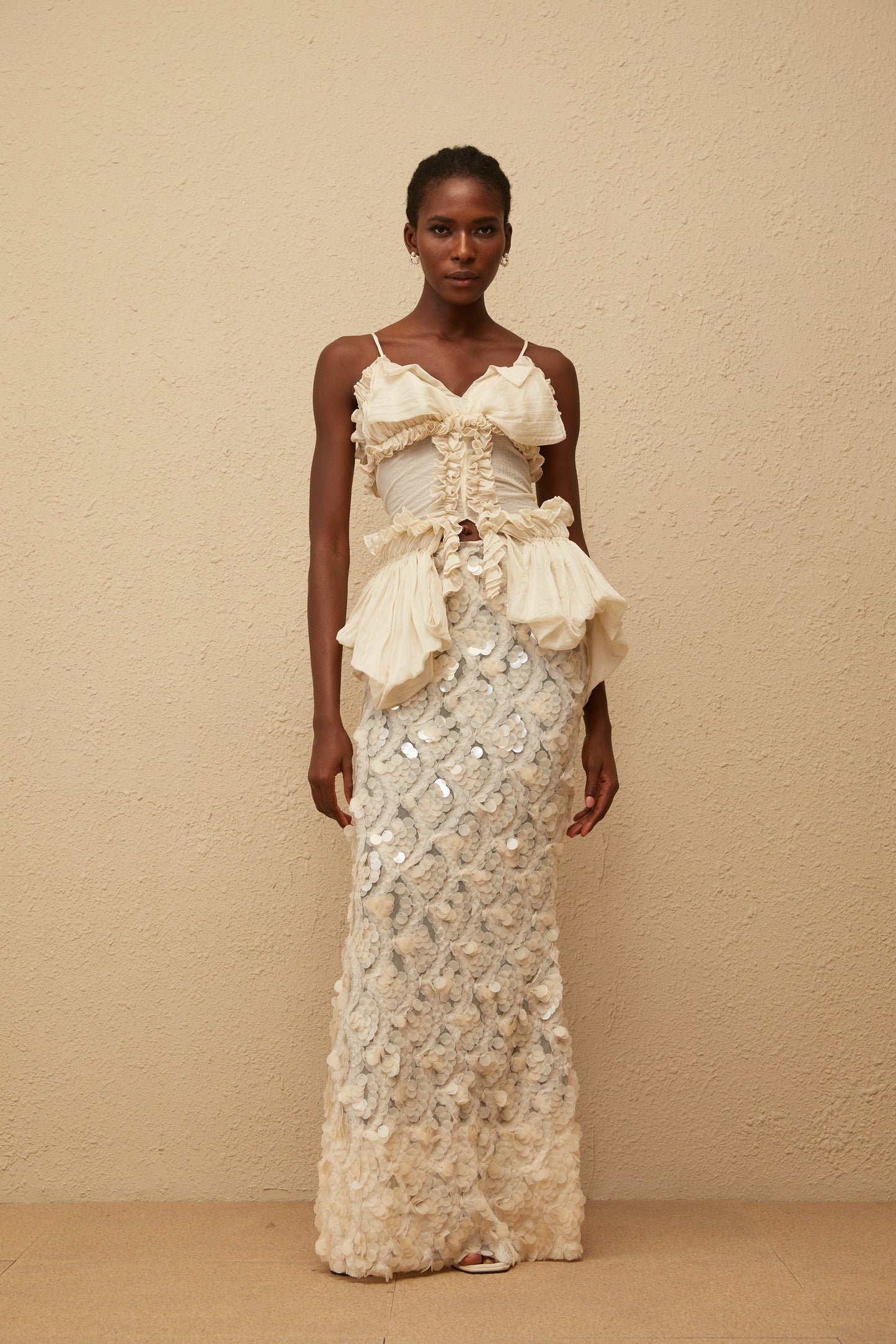 Flocon Neutral Mermaid Top Skirt Set