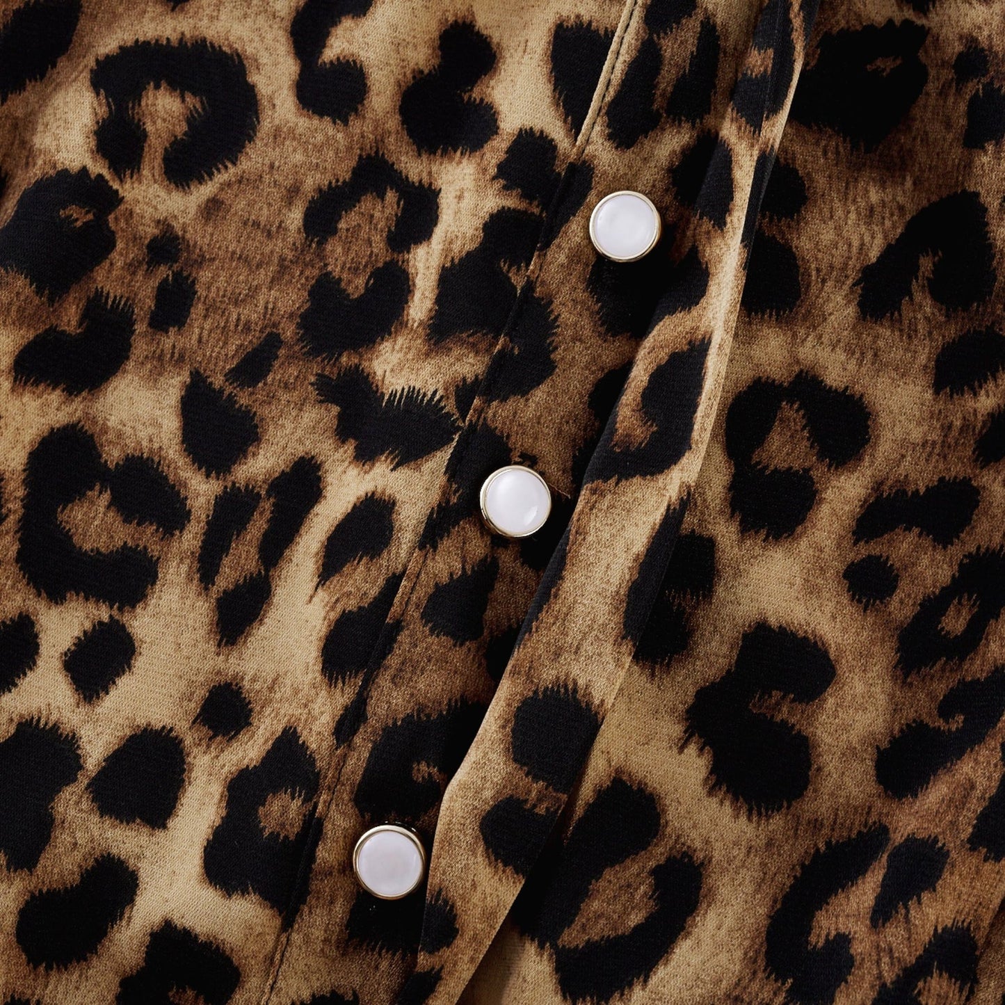 Geneviève leopardprint midi dress