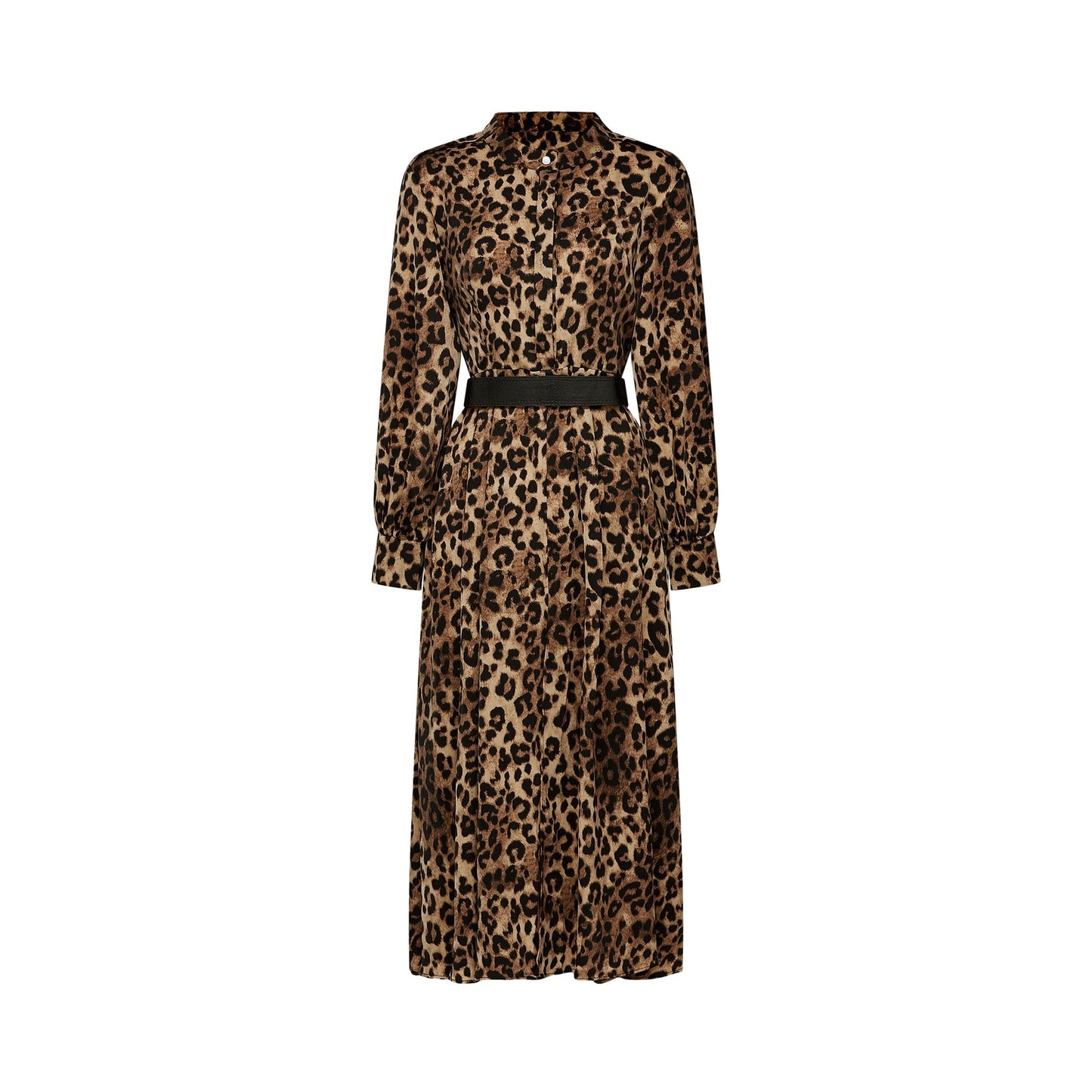 Geneviève leopardprint midi dress