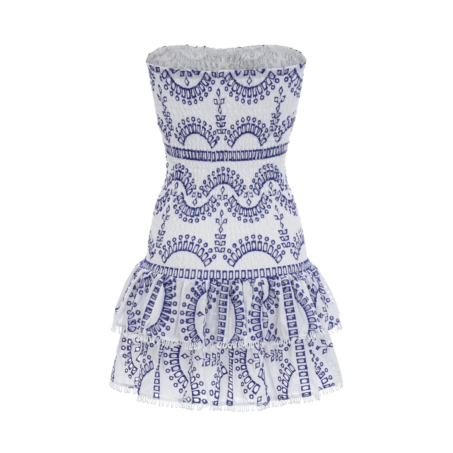 Georgiana broderieanglaise offshoulder mini dress