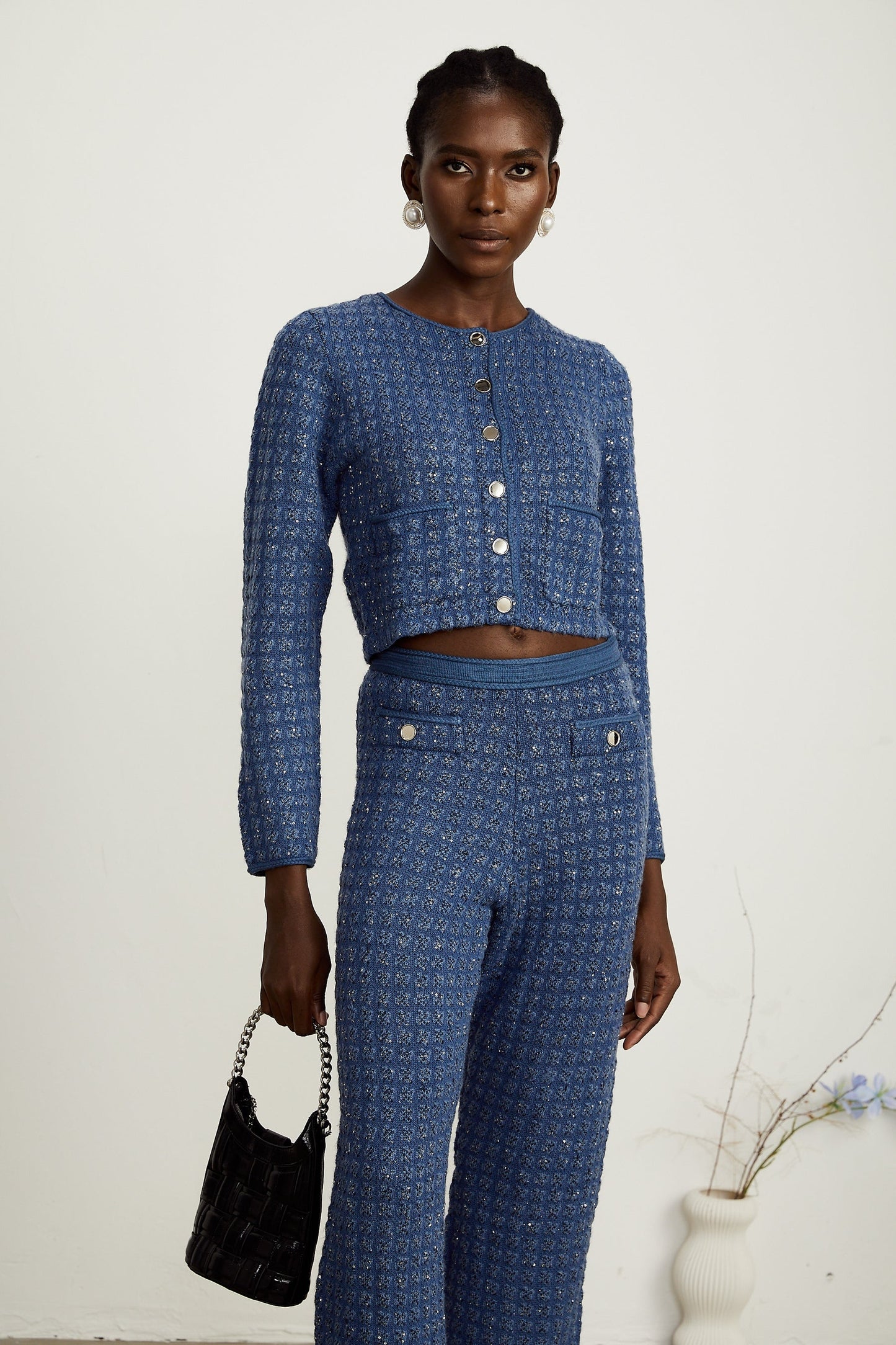 Ghislaine sequinembellished jacket trousers matching set