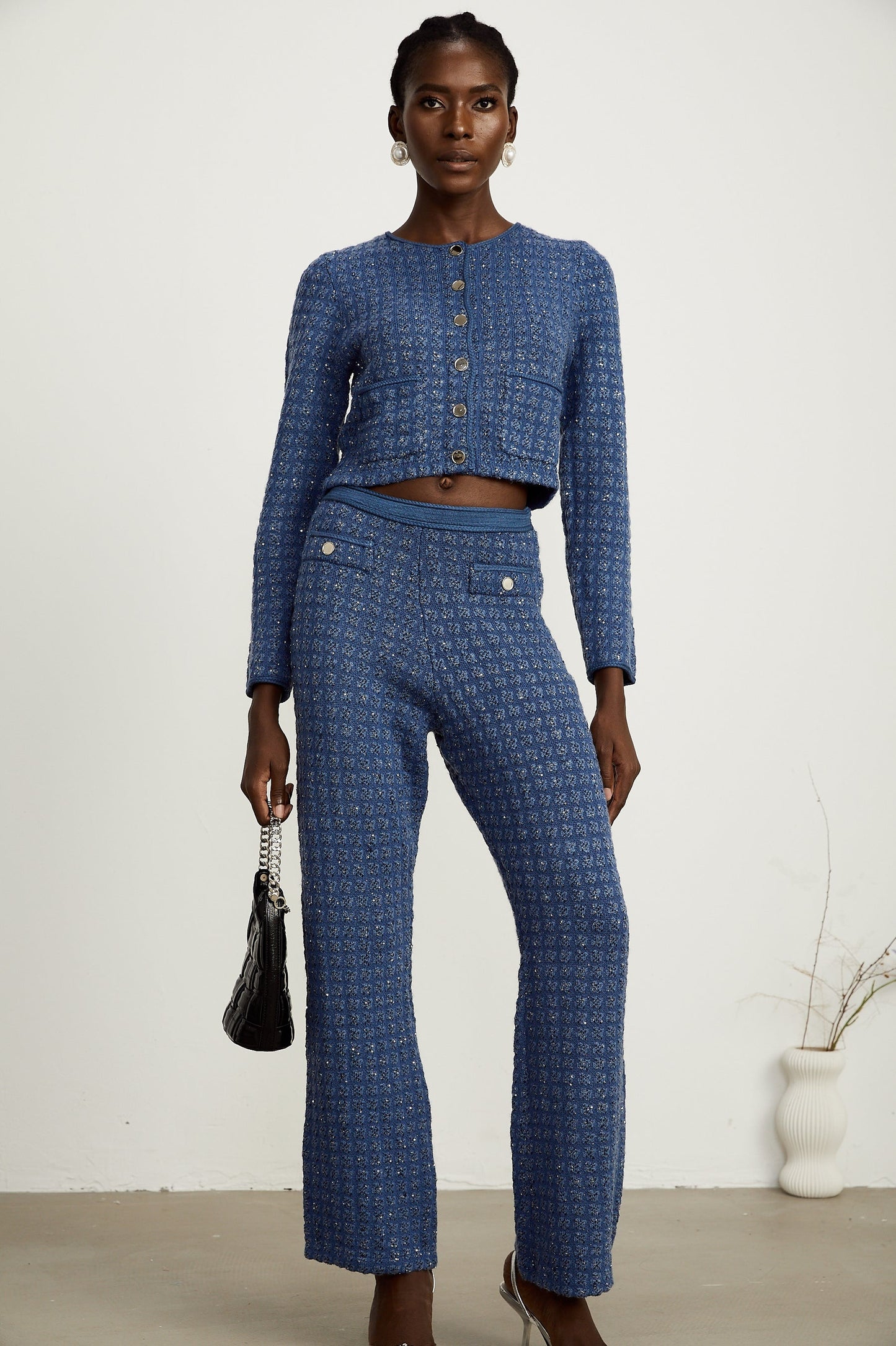 Ghislaine sequinembellished jacket trousers matching set