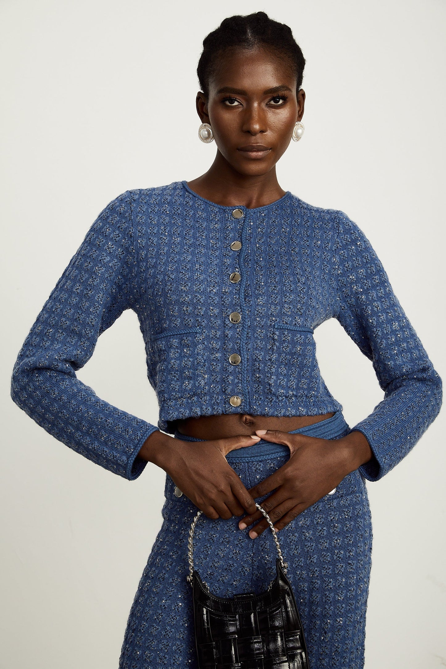 Ghislaine sequinembellished jacket trousers matching set