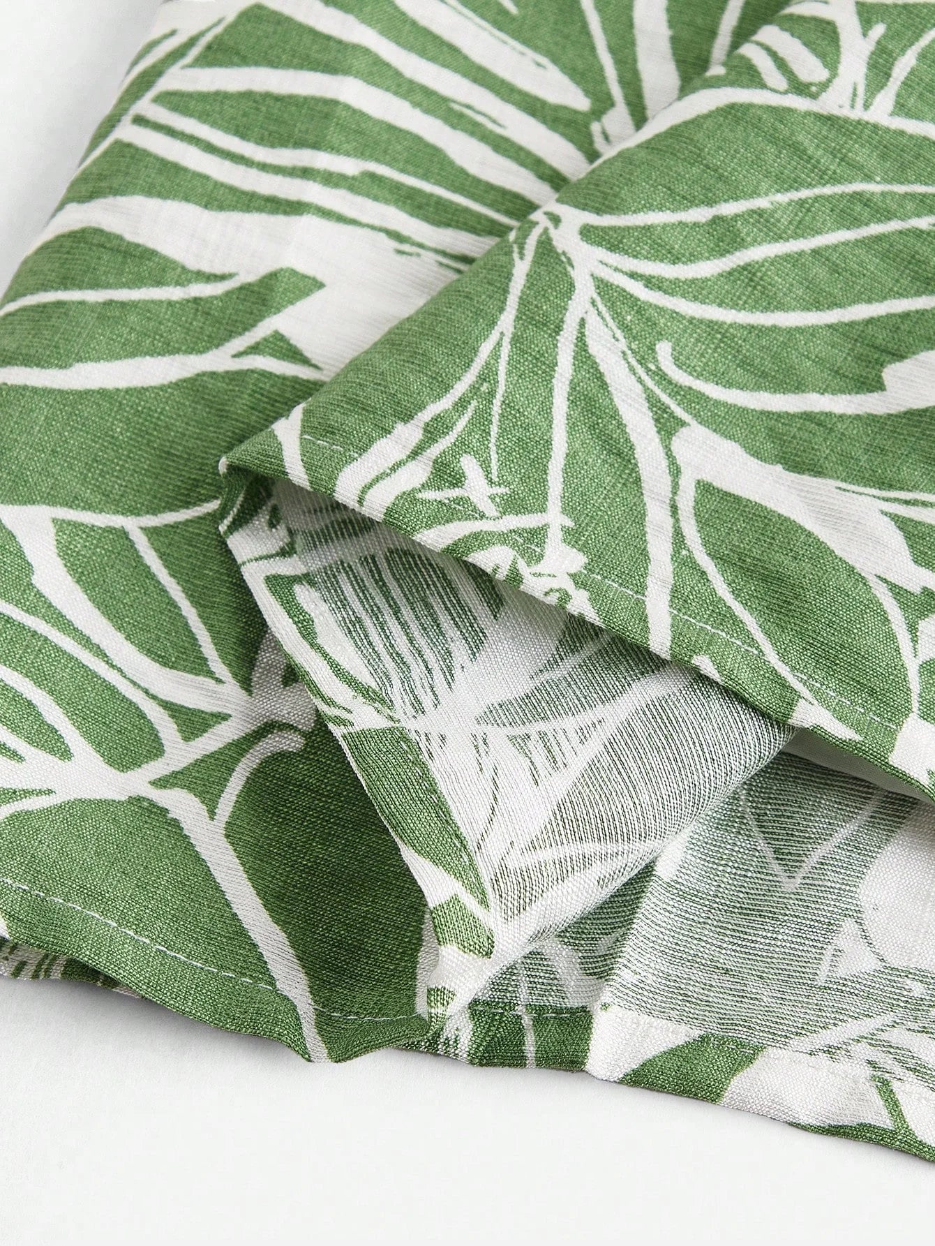 Green Plant amp Floral Print Loose Halter Backless Dress Elegant amp Suitable For Beach Festival