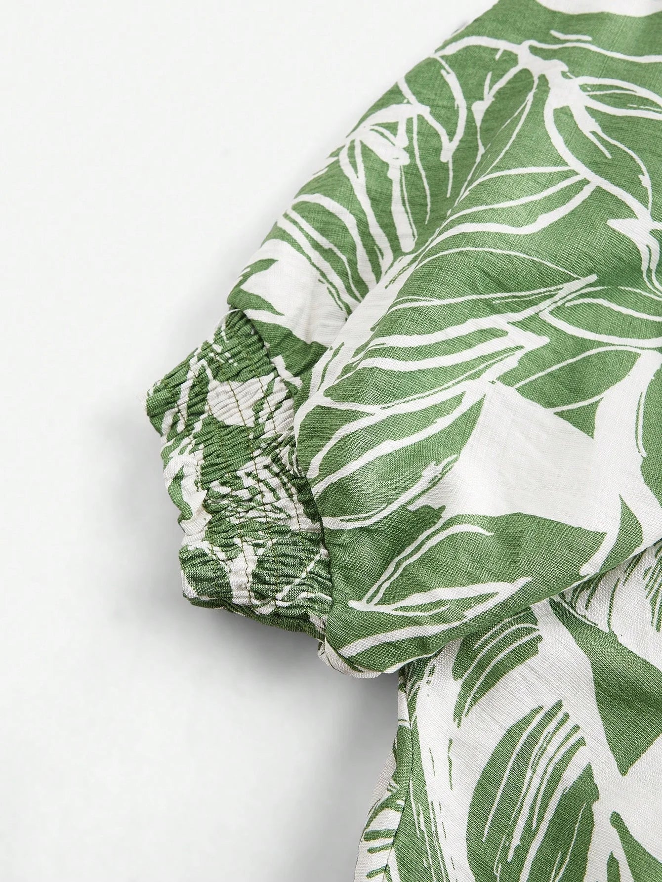 Green Plant amp Floral Print Loose Halter Backless Dress Elegant amp Suitable For Beach Festival