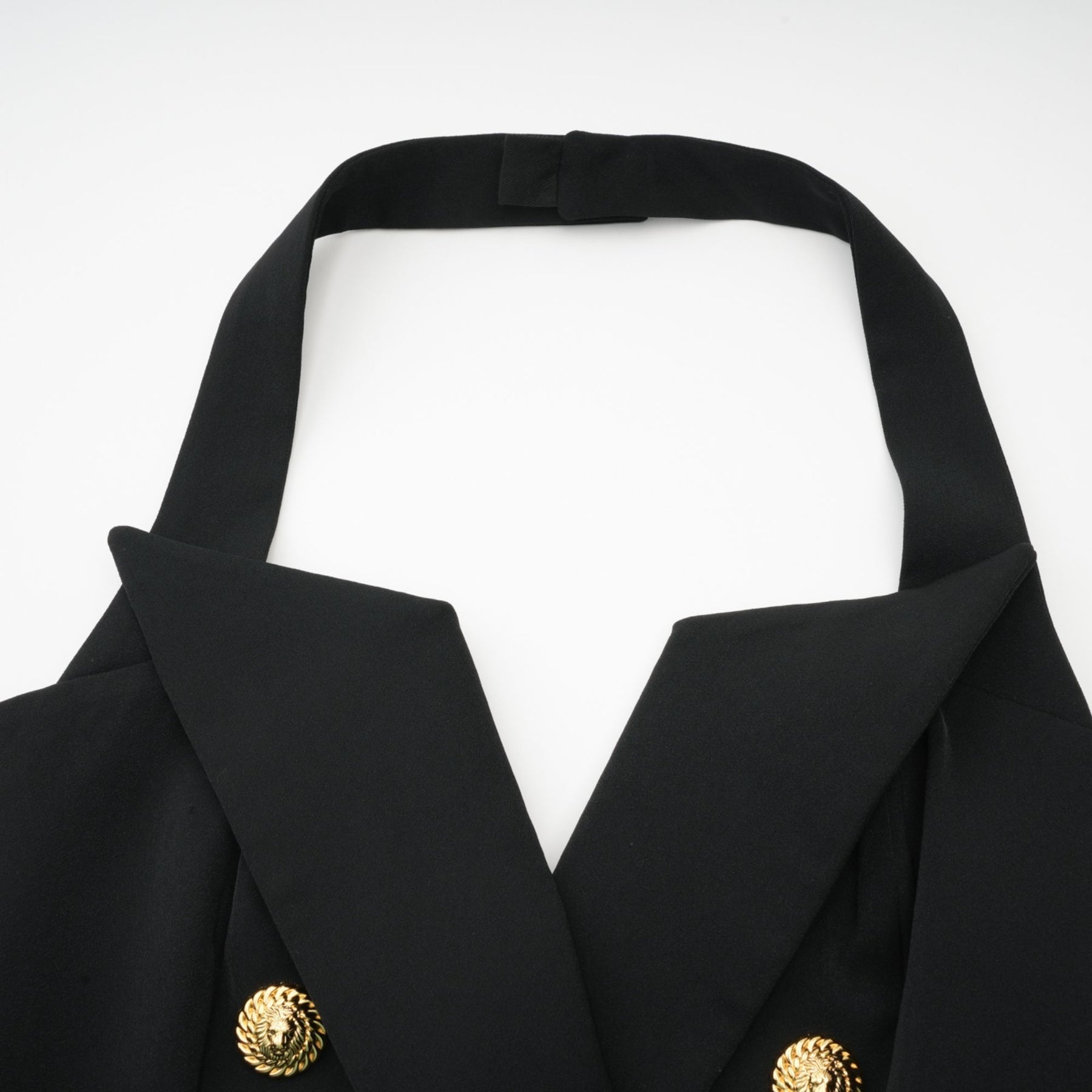 Harper tailored doublebreasted halterneck top