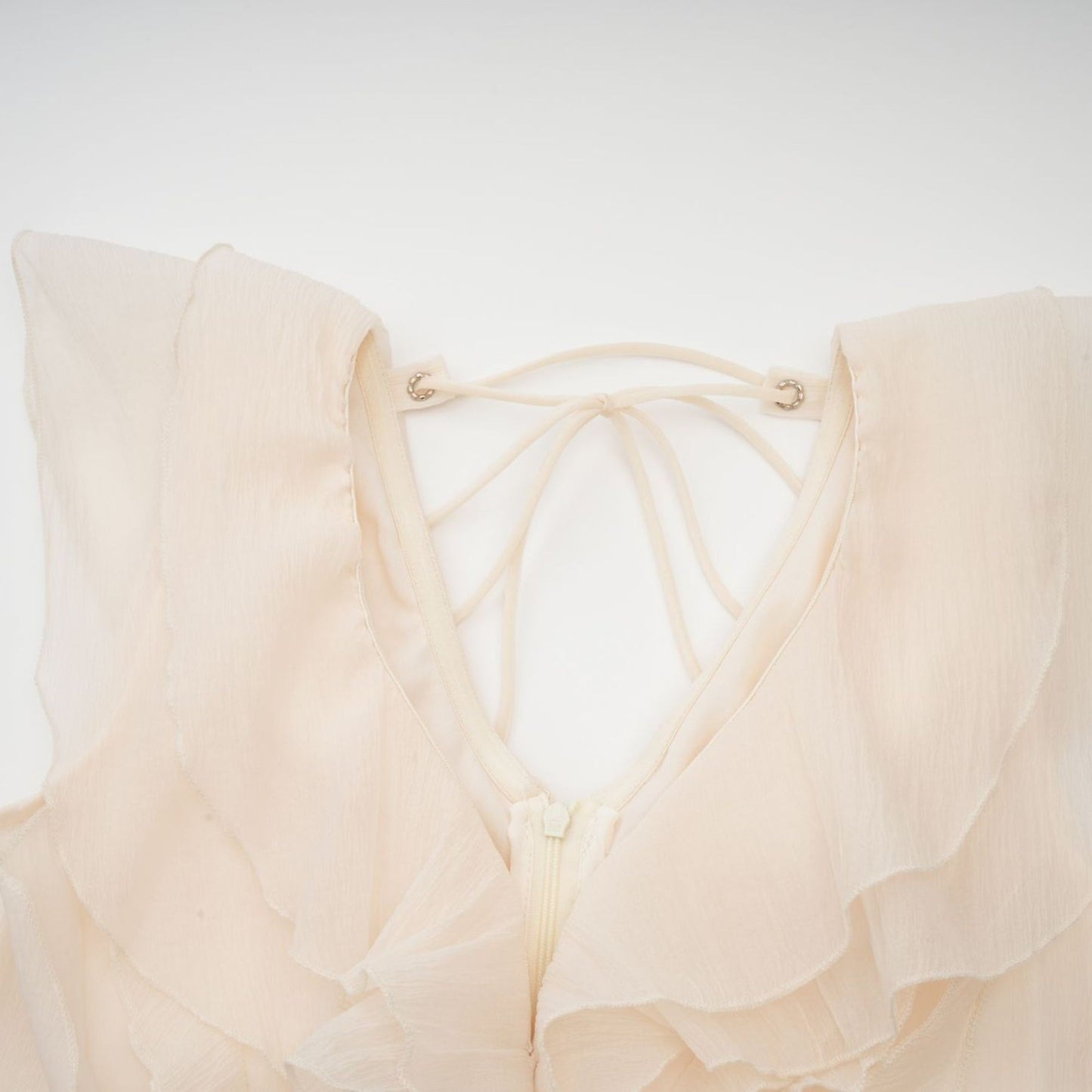Hélène fauxflower layered ruffled mini dress