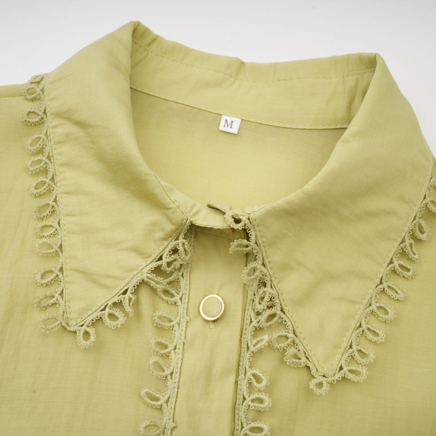 Hélène floral embroidered shirt skirt matching set