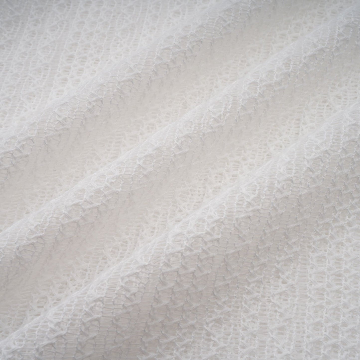 Hélène white pointelle puff midi dress