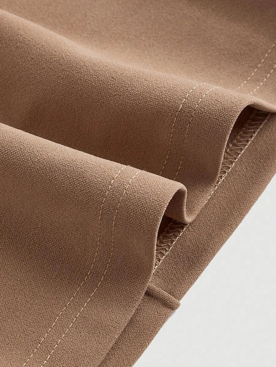 High Waist Flare Leg Black Toothpick Pleats Pants Flare Pants For Womenflare Pants Girlsbrown Pants