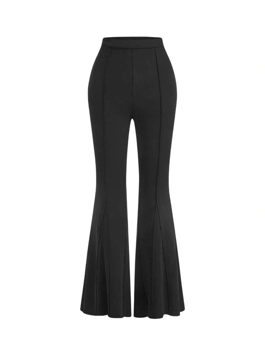 High Waist Flare Leg Pants