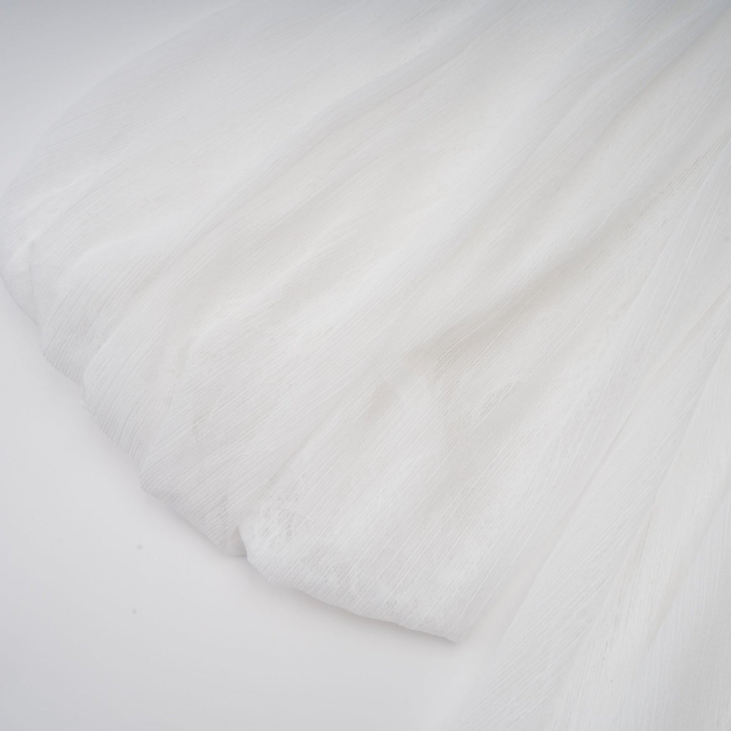 Hortense white floralappliqué pleated tulle mini dress