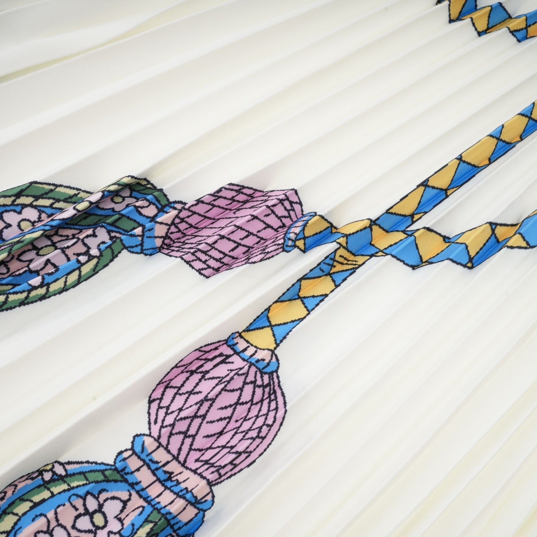 Huguette patternprint top  skirt matching set