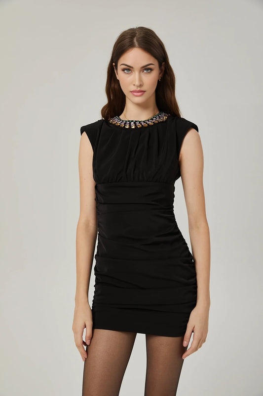 Imani crystalembellished mini dress