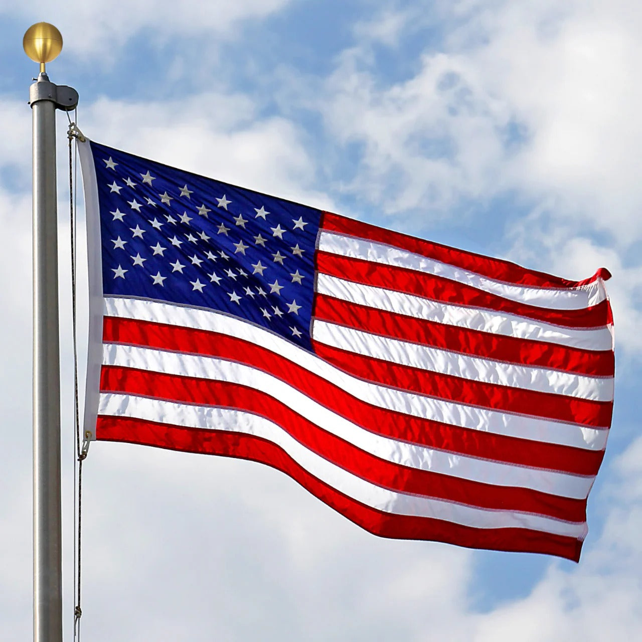 Nylon United States Flag with Embroidered Stars / 3ft x 5ft