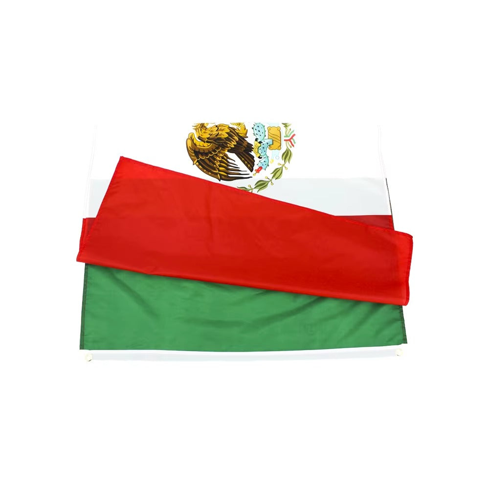 Mexican Flag 3 x 5 ft – Green White Red Polyester with Grommets