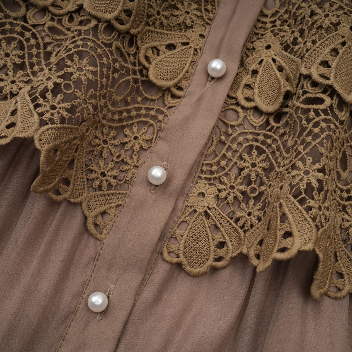 Inès lace cutout layered mini dress