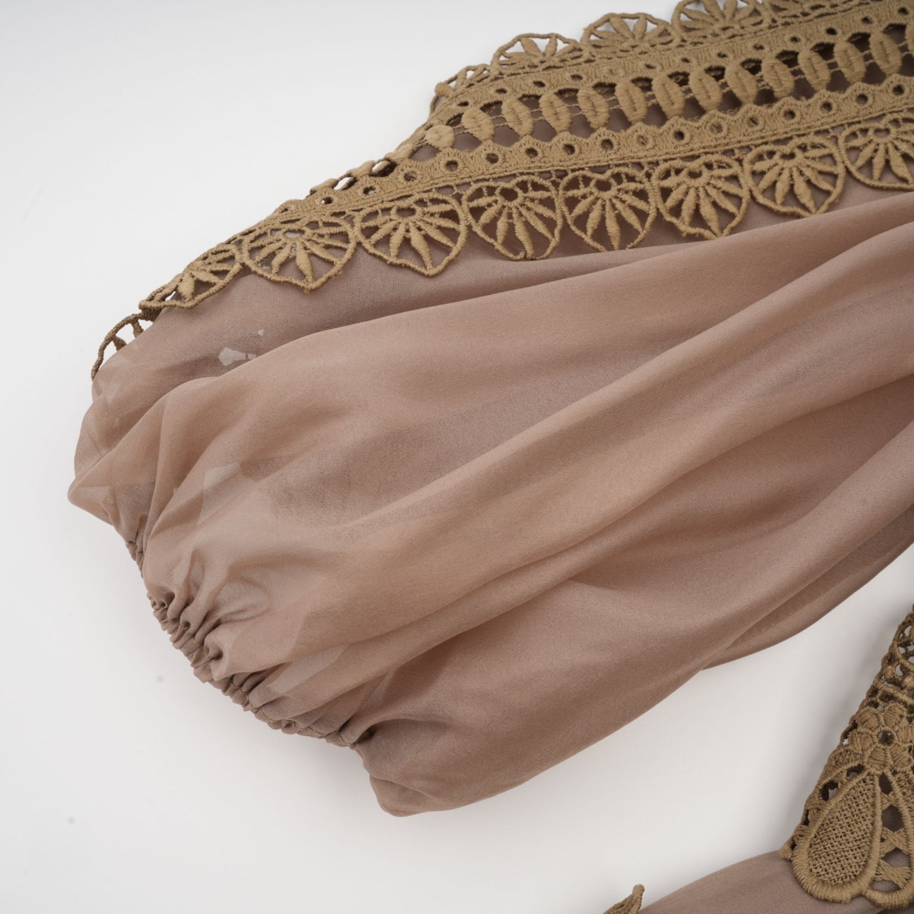 Inès lace cutout layered mini dress