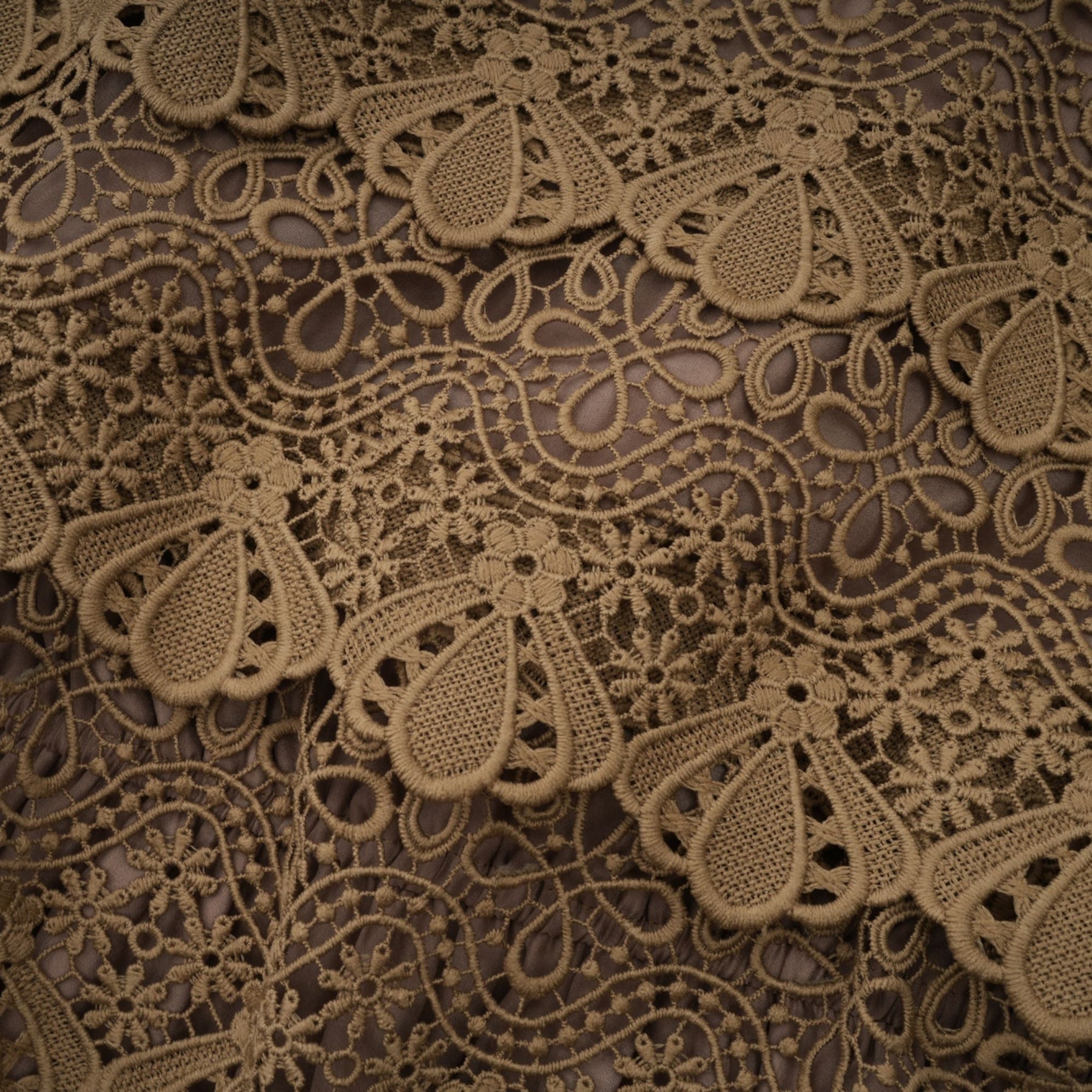 Inès lace cutout layered mini dress