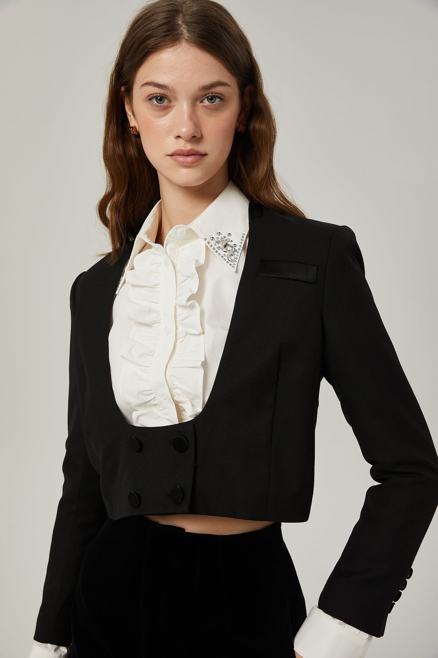 Isabeau jacket shirt shorts matching set