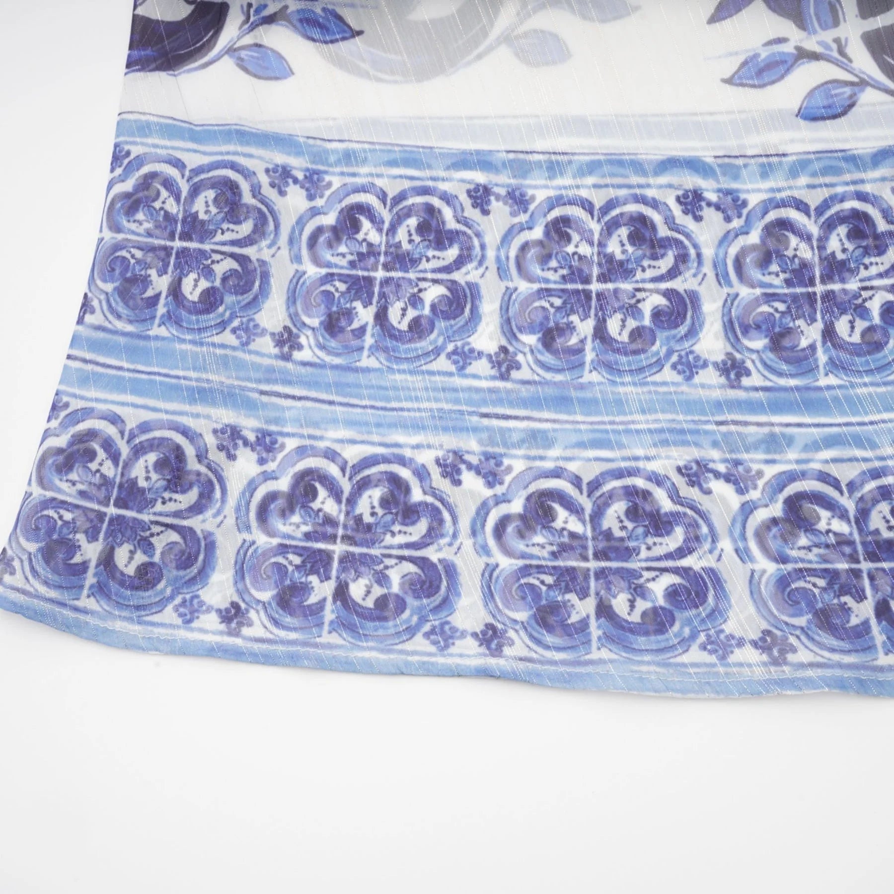 Isabelle patternprint cinchwaist midi dress