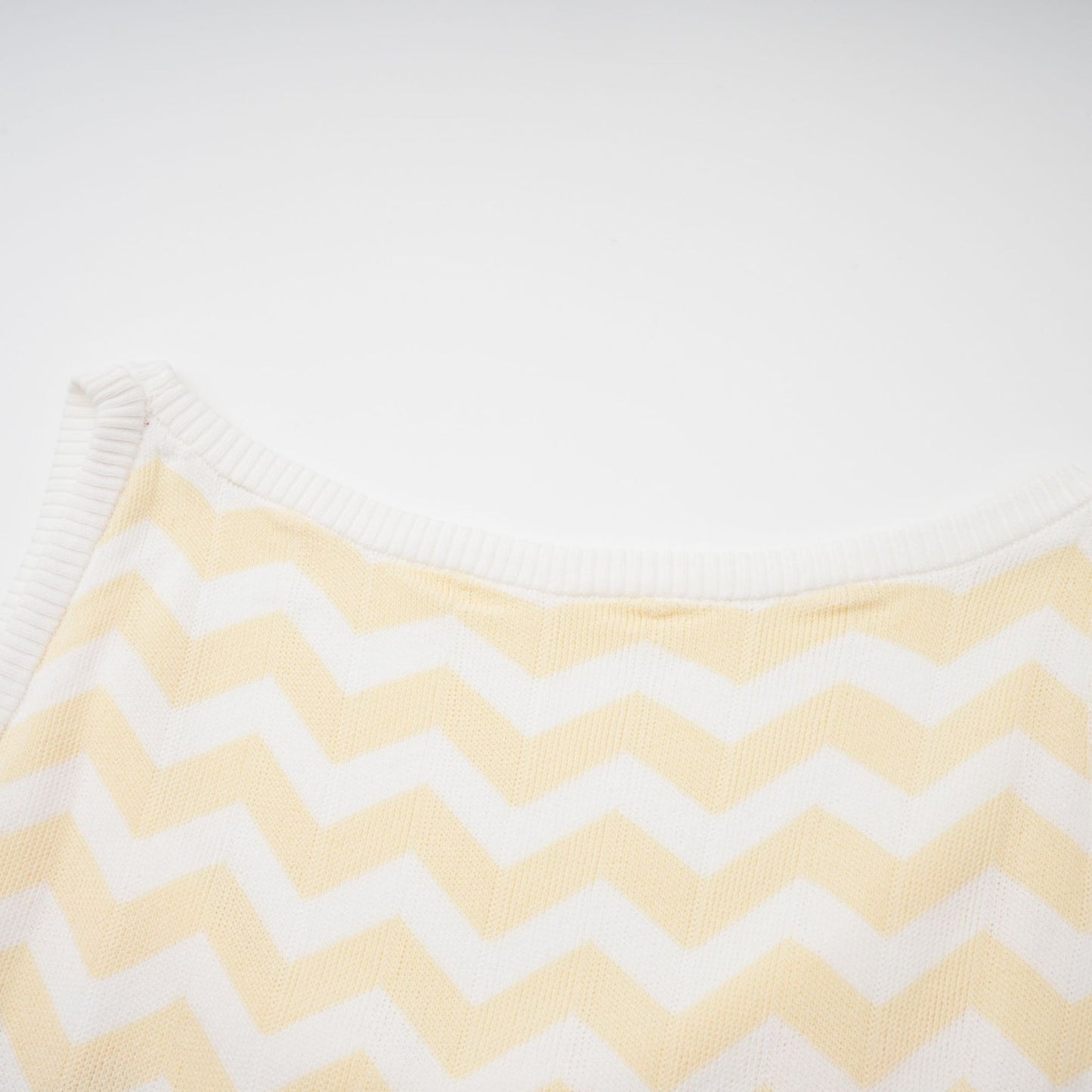 Isabelle Yellow Zigzag Knit Matching Set