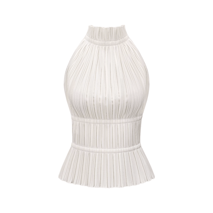 Bella Top Pleated Open Back Jacqueline van Hoef