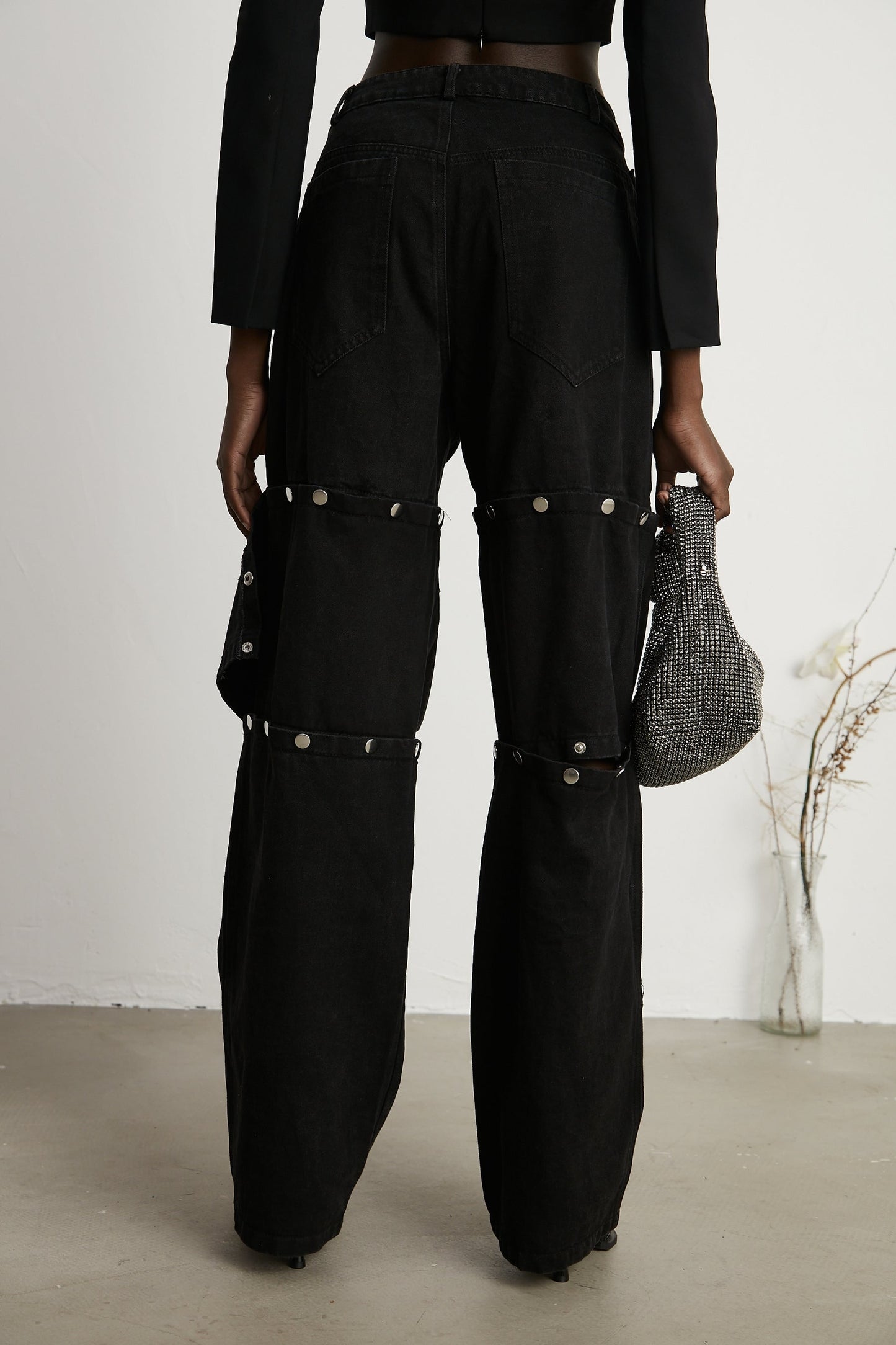 Janelle buttoned straightleg jeans